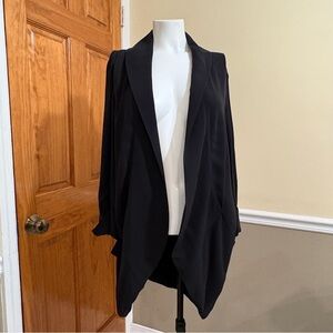 Eileen Fisher Silk Black Draped Women’s Blazer Sz.M